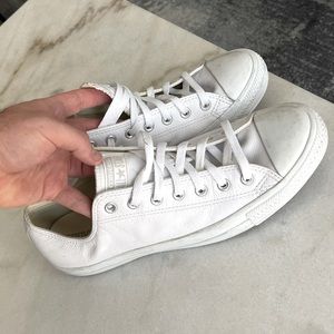 Mens Leather Converse Sz 12 Low top